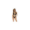 Body dos nu Romy couleur noir et chair, résille transparente 
